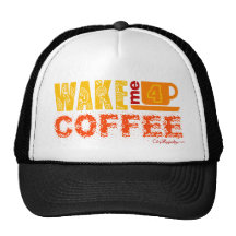 Wecken Sie mich für Kaffee Baseballkappen