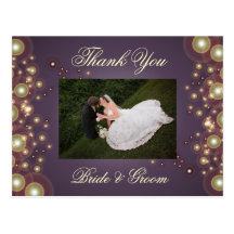 Wedding danke Fotopostkarten,