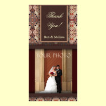 Wedding danken Ihnen Foto-Schablonen-Karte fotokarten