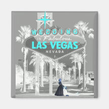 Wedding in Las Vegas-Braut u. im Bräutigam-Magnete