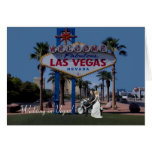 Wedding in Vegas! Braut u. Bräutigam auf Motorrad-