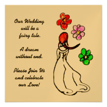 Wedding informelle Kunst-Deko-Einladung