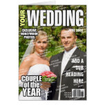 Wedding personalisiertes Titelseite Grußkarte