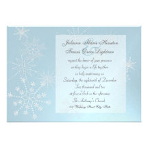 Wedding Schneeflocke-Edelsteine Ankündigungskarte