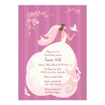 Wedding Tauben-Brautparty-Einladung