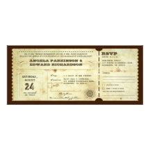 wedding Vintage Karteneinladung mit uAwgentwurf