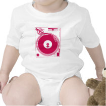 Weibliche Symbol-Turntable-Plattform - DJ-Disc-Joc t-shirts