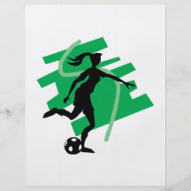 Weiblicher Fußball Flyer Druck