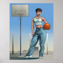Weibliches Baller Plakat
