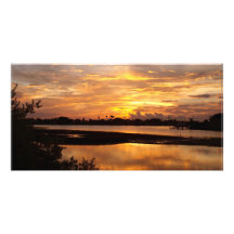 Weicher Sonnenuntergang Bild Karte