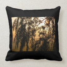 Weide am Sonnenaufgang-Kissen