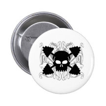 Weightlifting-Schädel Buttons