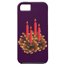 Weihnachten Advent Kerzen christmas candles iPhone 5 Etui