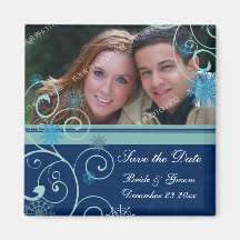 Weihnachten, das Save the Date Foto-Magneten Weddi