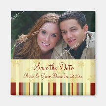 Weihnachten, das Save the Date Foto-Magneten Weddi