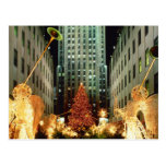 Weihnachten in Rockefeller-Mitte Postkarten