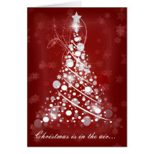 Weihnachten ist in der Luft… Grußkarte