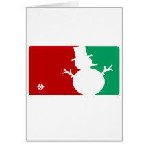 Weihnachten-MVP-Schneemannlogo Karten