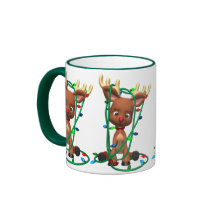 Weihnachten Rudolph das rote gerochene Ren Kaffeehaferl