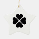 weihnachten Stern Glücksbringer Kleeblatt herz Weihnachtsornament