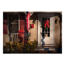 Weihnachten - wie viel dieses Hündchen im Fenster  Einladung