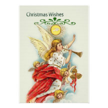 Weihnachten wünscht Engel Personalisierte Ankündigungskarte