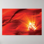 Weihnachtenluminoussnowflake Plakat