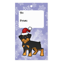 WeihnachtenRottweiler Geschenk-Umbauten Visitenkarten