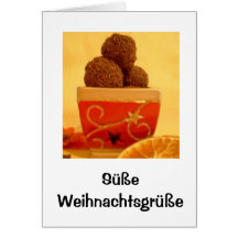 weihnachtliche Rumkugeln Karte