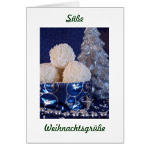 weihnachtliche Rumkugeln Karte