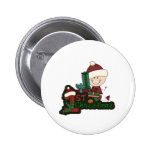 Weihnachtsbaby-Strichmännchen-erstes Weihnachten Buttons