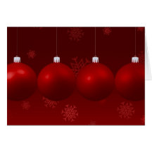 Weihnachtsball-Gruß-Karte