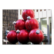 Weihnachtsbaum-Dekorationen Grußkarte
