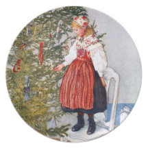 Weihnachtsbaum-festlicher Feiertags-Teller Karls L