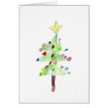 Weihnachtsbaum-Gruß-Karte