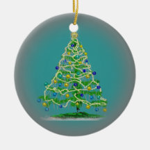 Weihnachtsbaum-- künstlerisches aber einfaches abs weinachtsornamente