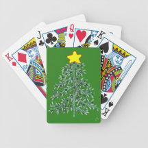 Weihnachtsbaum Pokerkarten