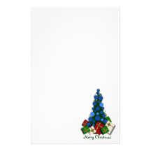 Weihnachtsbaum stationär personalisiertes druckpapier