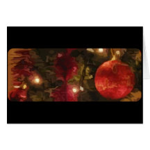 Weihnachtsbaum-Verzierungen Grußkarten