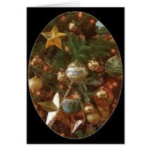 Weihnachtsbaum-Verzierungen Grußkarten