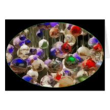 Weihnachtsbaum-Verzierungen Karte
