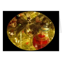 Weihnachtsbaum-Verzierungen Karten