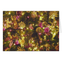 Weihnachtsbaum-Verzierungs-Karte