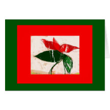 WeihnachtsBlumenkarte