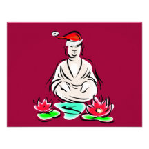 Weihnachtsbuddhazeichnen Individuelle Ankündigung