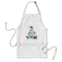 Weihnachtsbuddhazeichnen Schürze