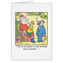 WeihnachtsCartoon-Sankt Versprechen Karten