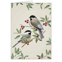 WeihnachtsChickadee Karten