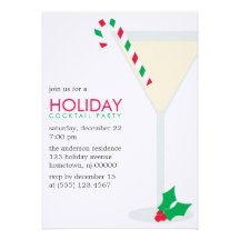 Weihnachtscocktail-Party Einladungen