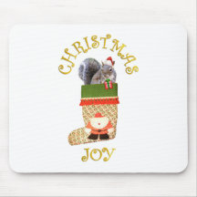 Weihnachtseichhörnchen Mousepads